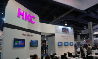 CES2016 中國(guó)廠商HKC展示曲面屏幕電視