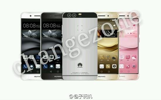 華為P9曝光,五種配色+雙鏡頭