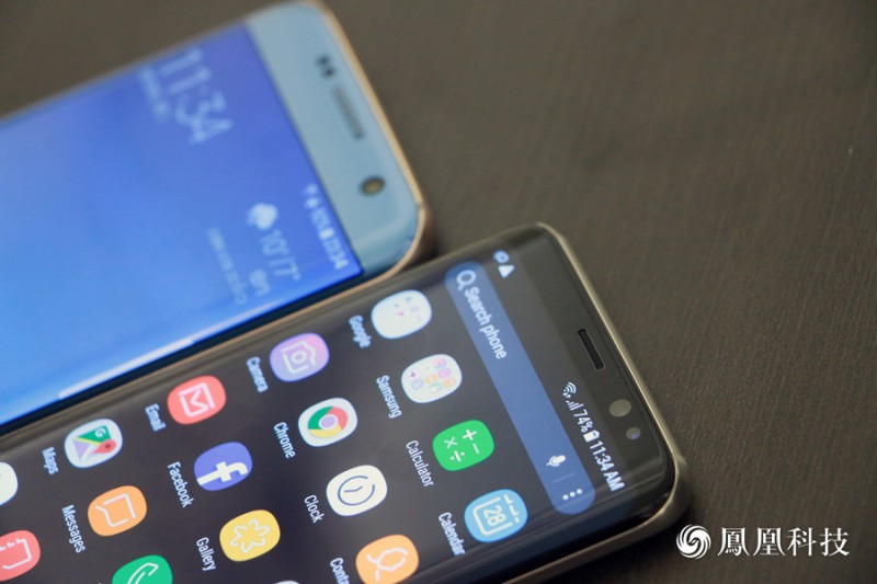 三星S8上手體驗:雙曲面+全面屏 驚艷“辣”眼睛