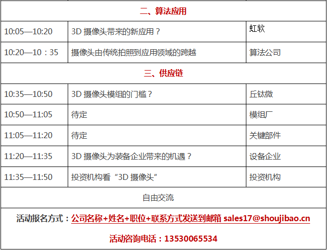 4月“3D攝像頭”高峰論壇&攝像頭行業(yè)年會火熱報名中