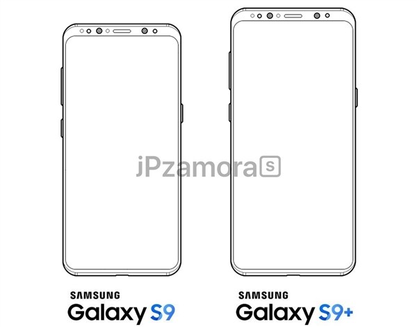 三星S9系列設(shè)計草圖泄露 零下巴提升屏占比