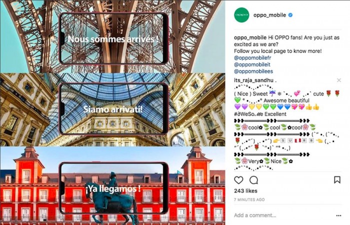 OPPO發(fā)海報致敬哥倫布 寓意旗艦Find X探索新版圖