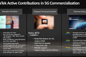 聯(lián)發(fā)科布局5G芯片：Helio M70最快2019年發(fā)布
