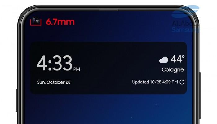 屏幕左上角開孔“藏”前攝?三星 Galaxy A8s 渲染圖曝光