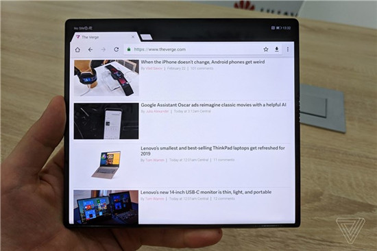 外媒上手華為Mate X折疊屏手機(jī)：感覺不到中間有折痕
