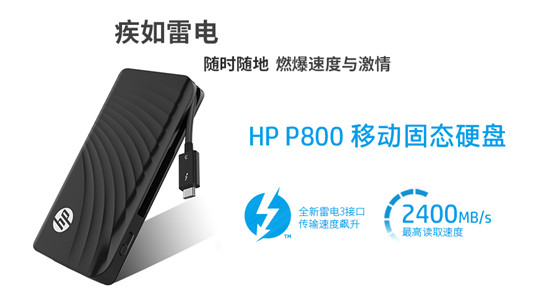 Thunderbolt&trade; 3開放，HP P800領(lǐng)跑次世代移動存儲